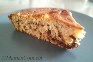 gateau banane chocolat une