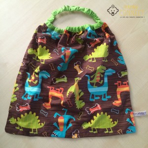 serviette élastique dinosaures