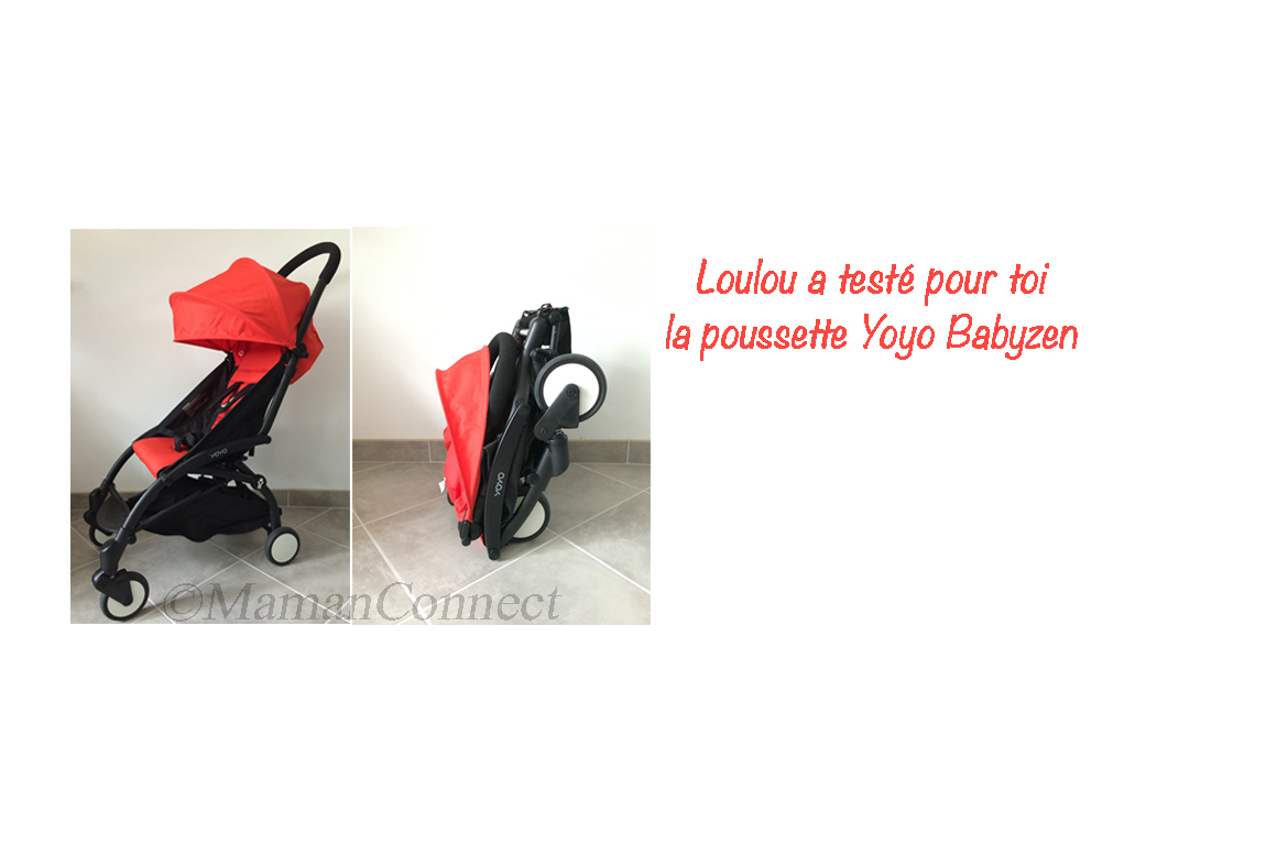 Poussette Yoyo Babyzen dépliée pliée