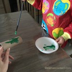 peinture au pinceau enfant