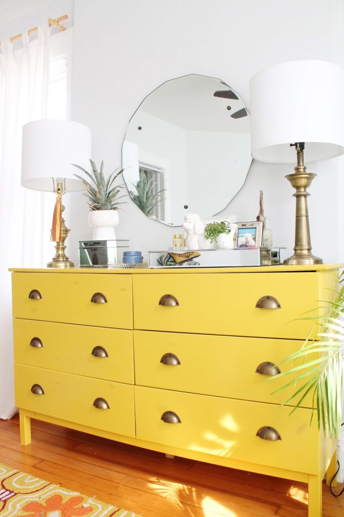 commode jaune ikea hacks