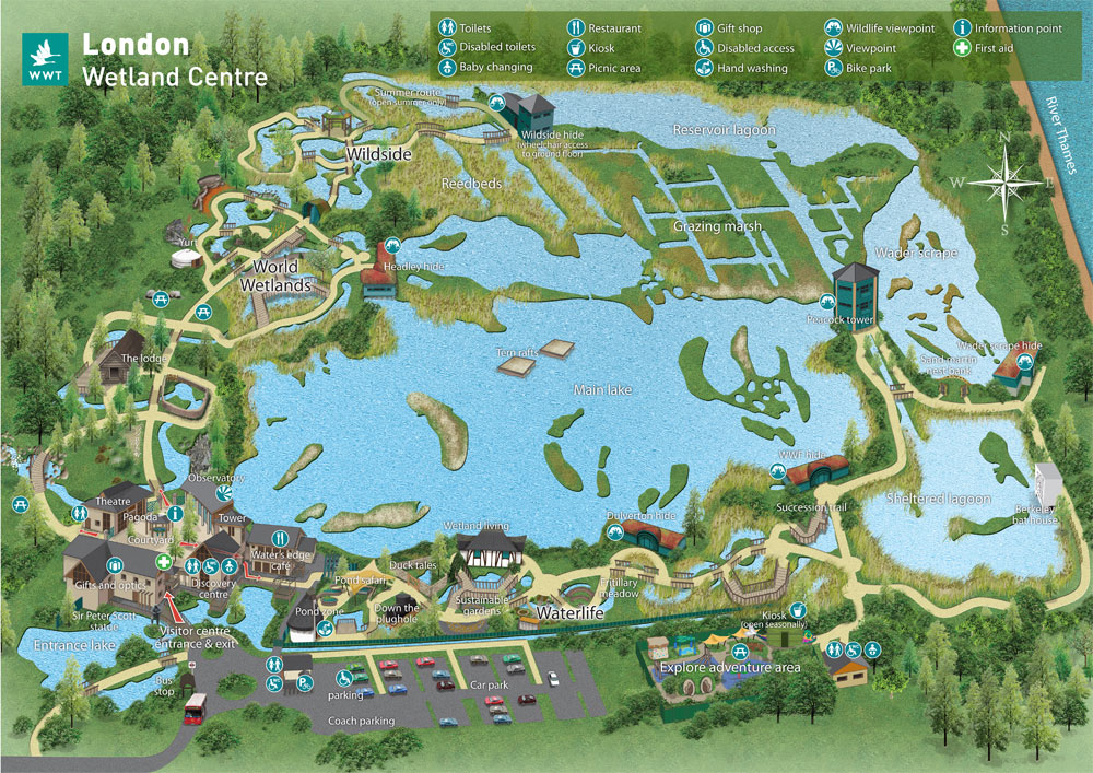 London Wetland Center Map