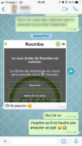 notification application roomba