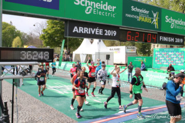 Arrivée marathon paris 2019