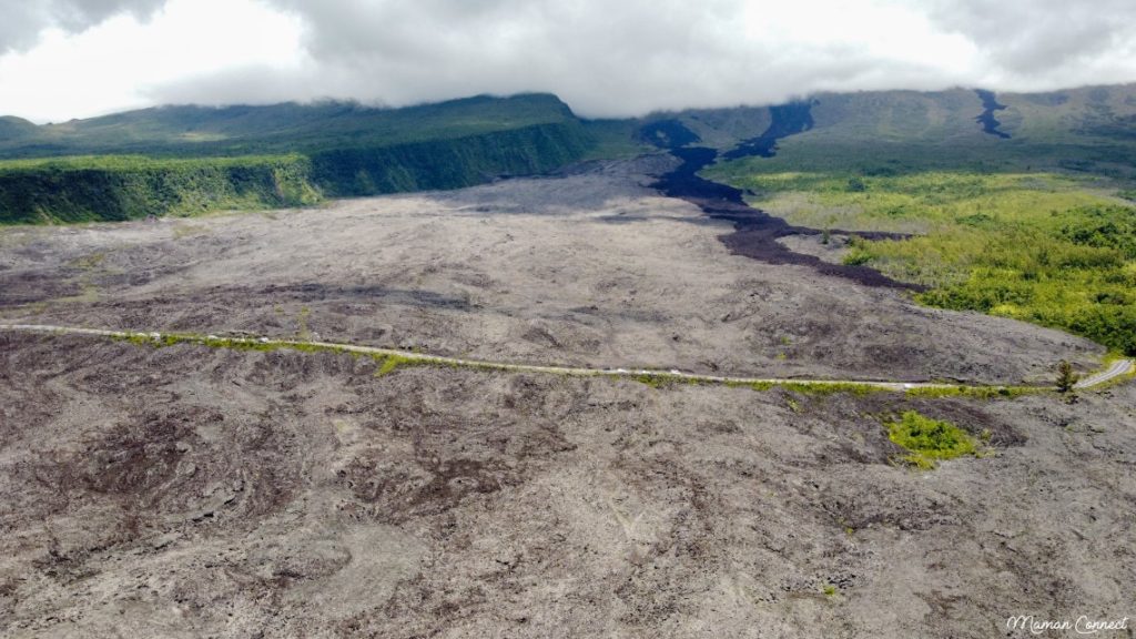 Coulée lave sud Réunion